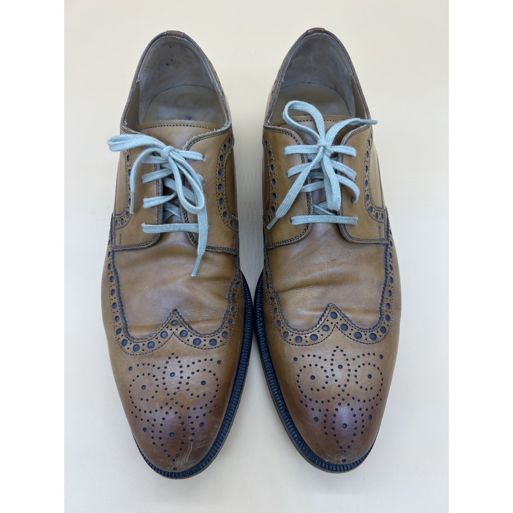 Magnanni 21555 Tan Leather Wingtip‎ Oxfords Brogues Men's US 8 UK 7 EU 41